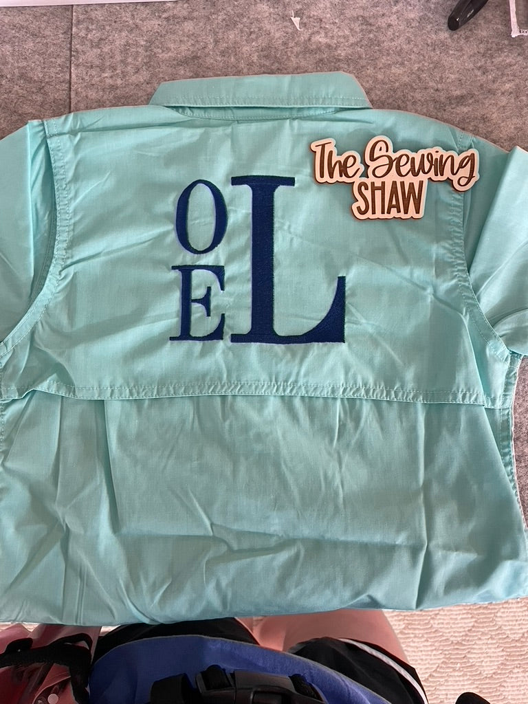 Children's Fishing Shirt with Custom Embroidery