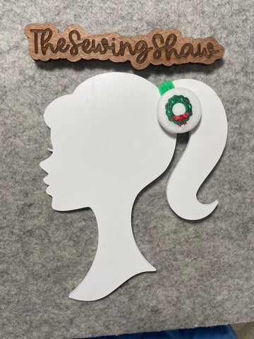 Embroidered Button Hair Tie - Bobbles - Various Designs! (Buy 3, get 1 free!)