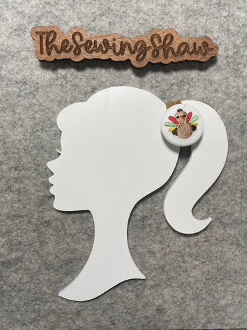 Embroidered Button Hair Tie - Bobbles - Various Designs! (Buy 3, get 1 free!)