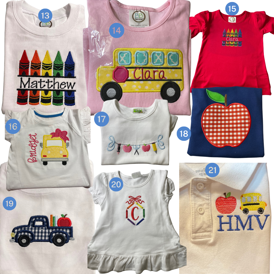 Back to School - Various designs!