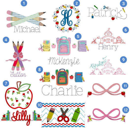 Back to School - Various designs!